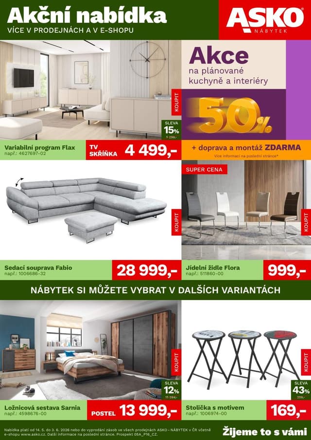 Asko nábytek leták 14.5. - 3.6.