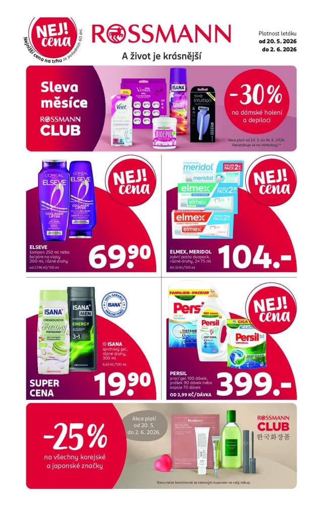 Rossmann drogerie leták 20.5. - 2.6.