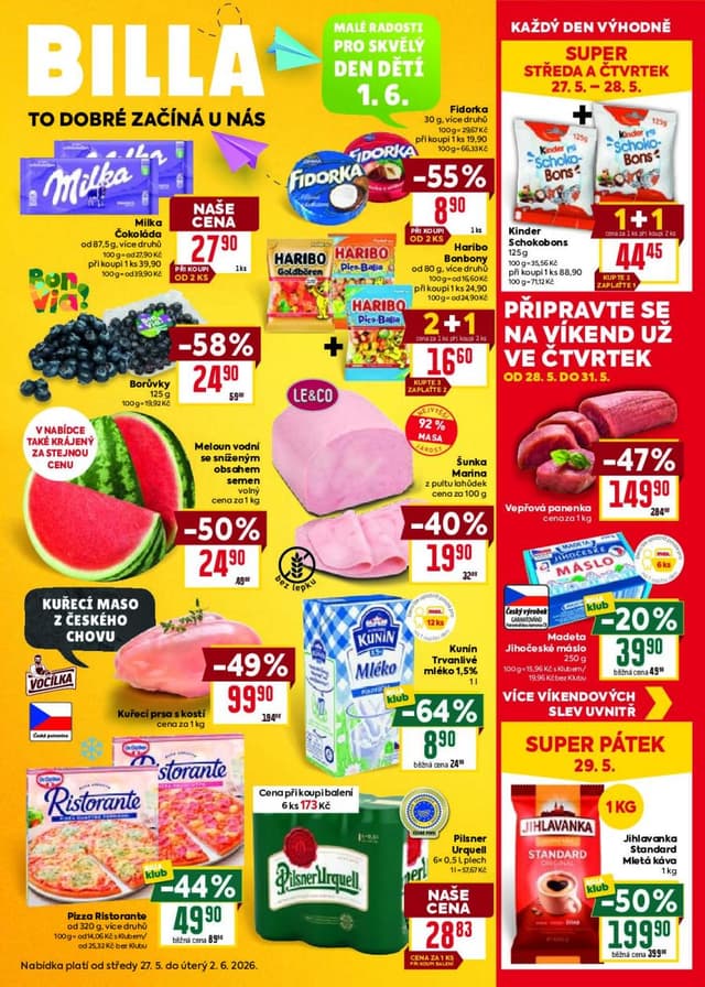 Billa leták 27.5. - 2.6.