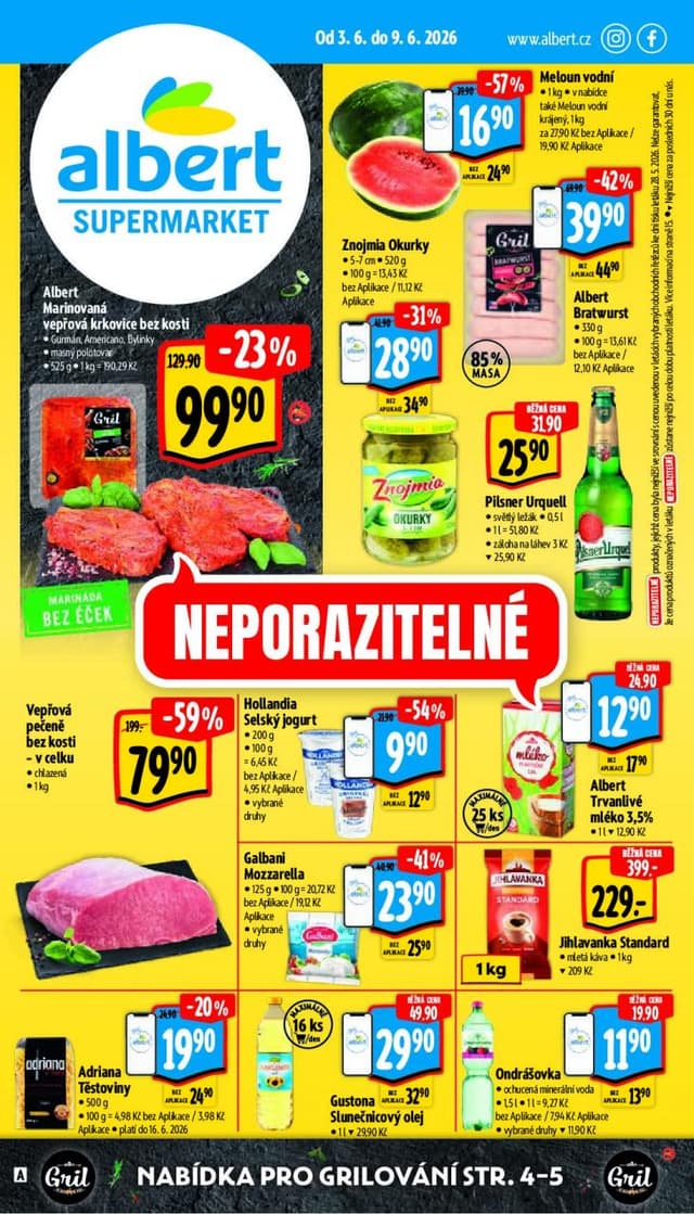 Albert supermarket leták 3.-9.6.