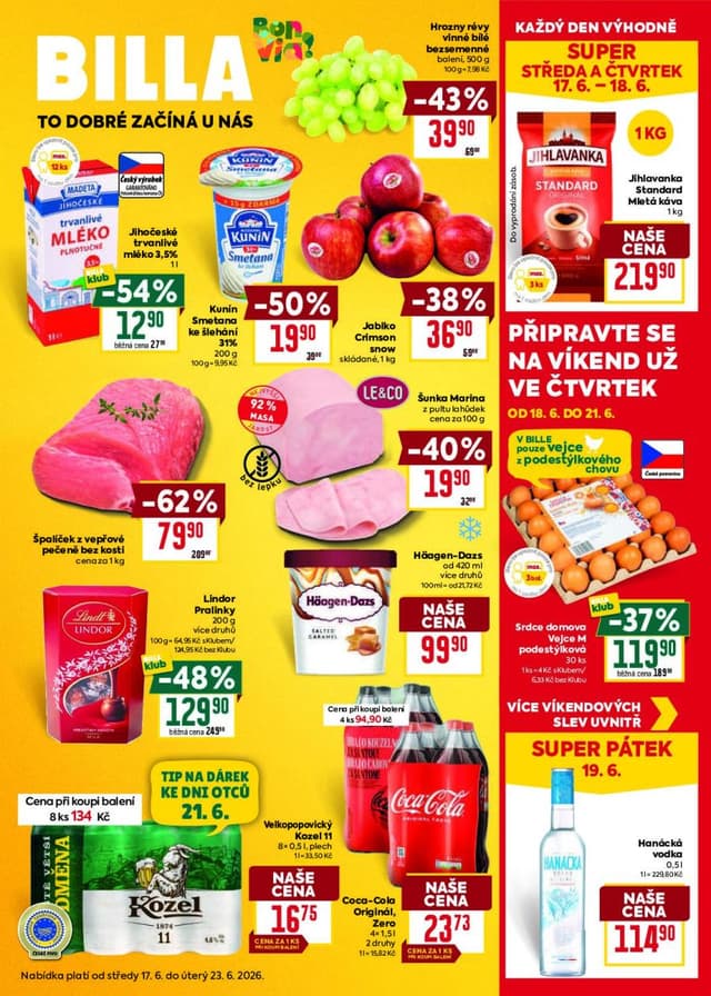 Billa leták 17.-23.6.