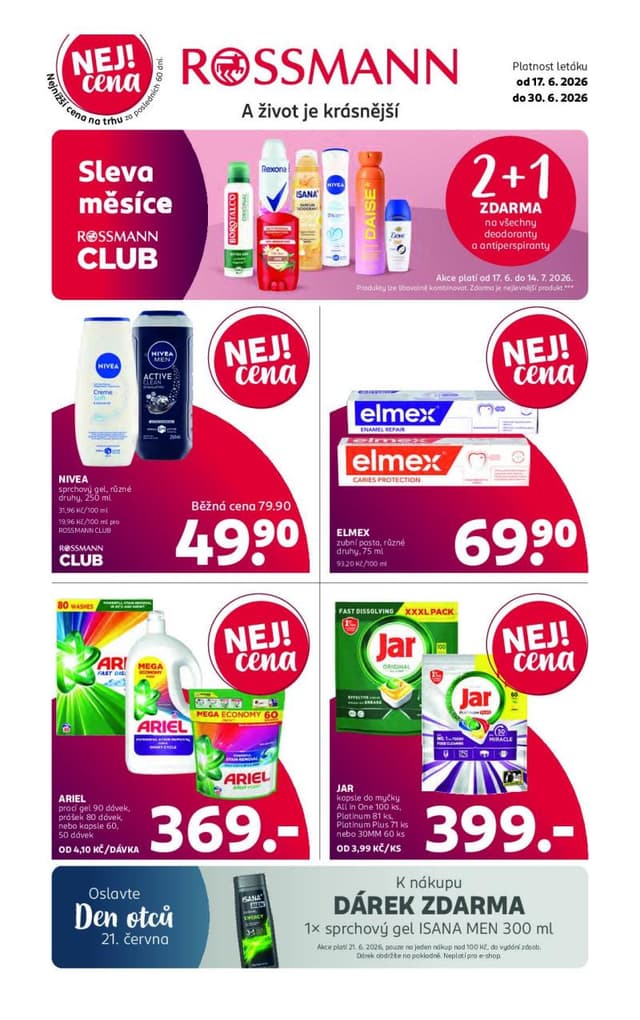 Rossmann drogerie leták 17.-30.6.