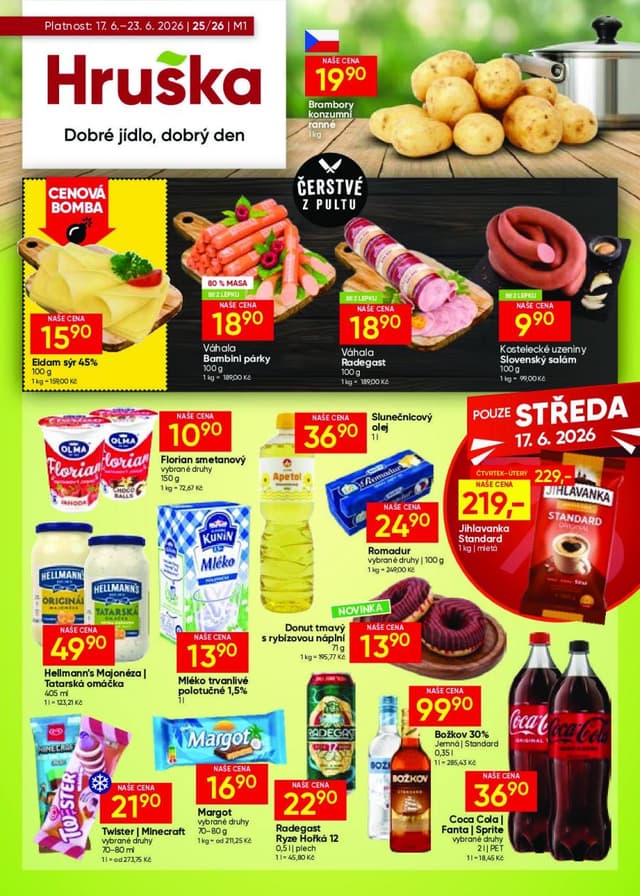 Hruška supermarket leták 17.-23.6.