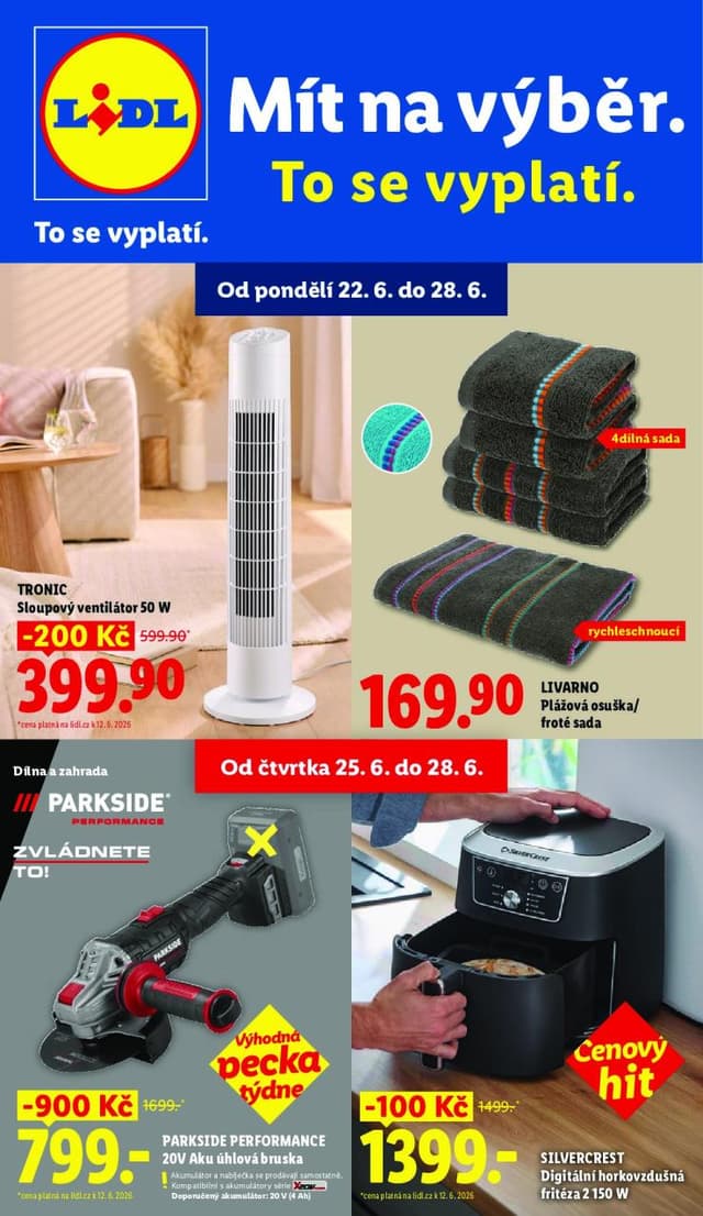 Lidl leták Spotřební zboží 22.-28.6.