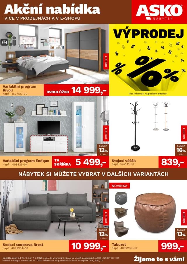 Asko nábytek leták 25.6. - 15.7.