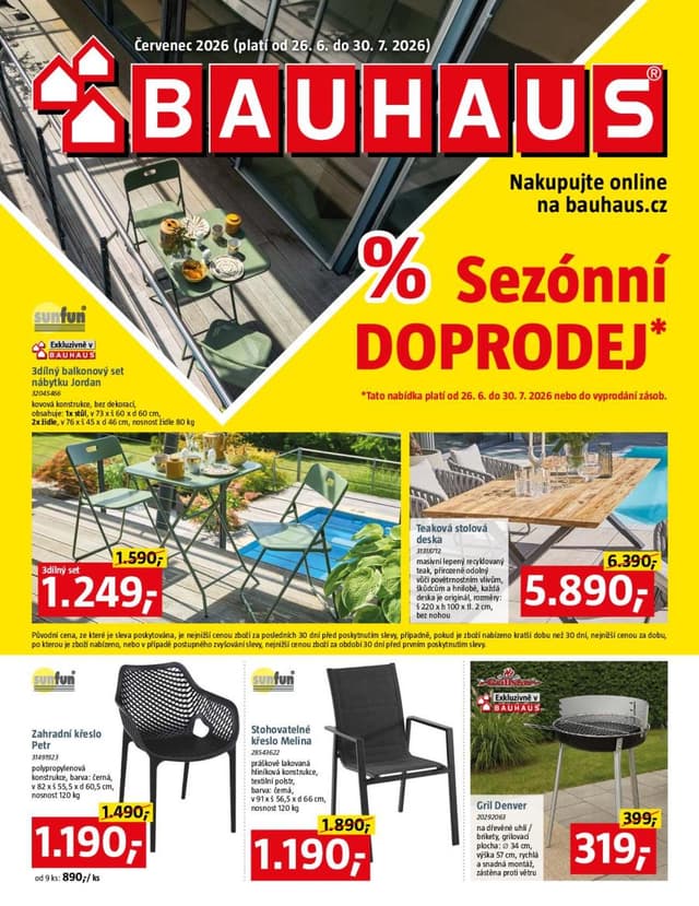 Bauhaus leták 26.6. - 30.7.