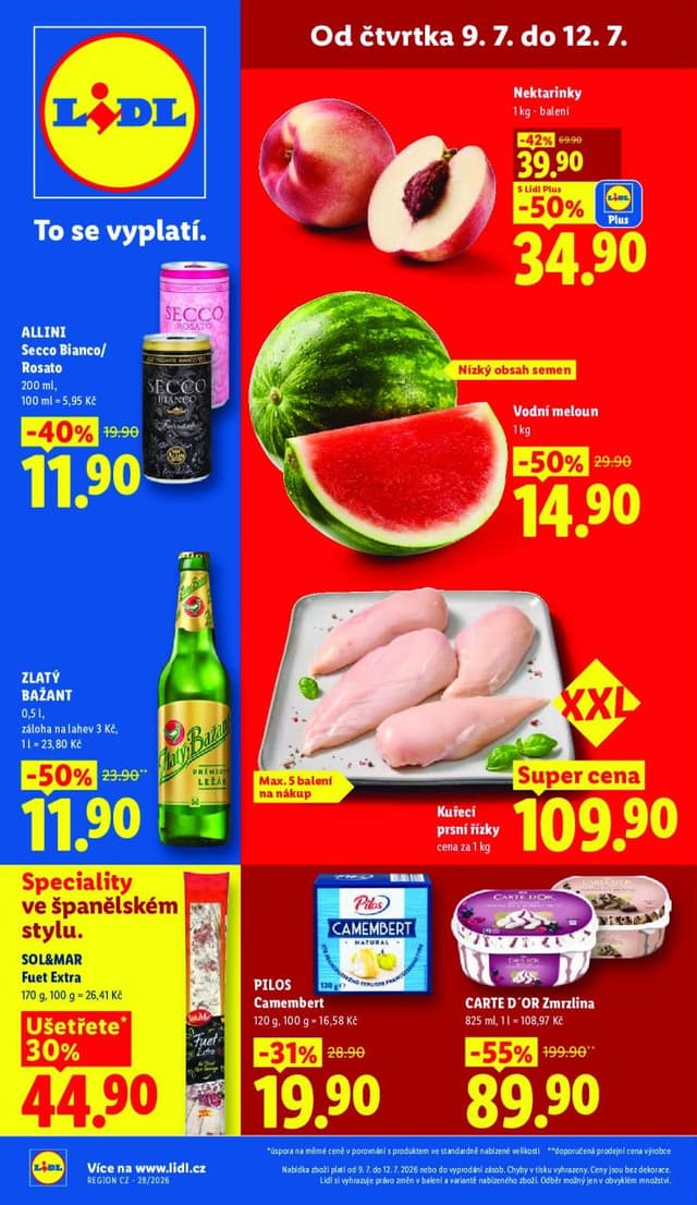 Lidl leták 9.-12.7.