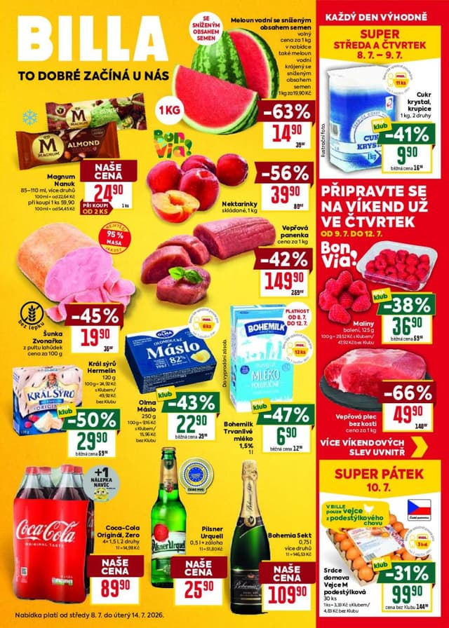 Billa leták 8.-14.7.
