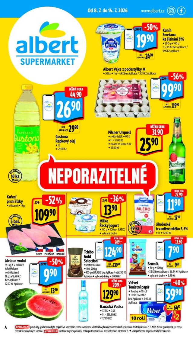 Albert supermarket leták 8.-14.7.