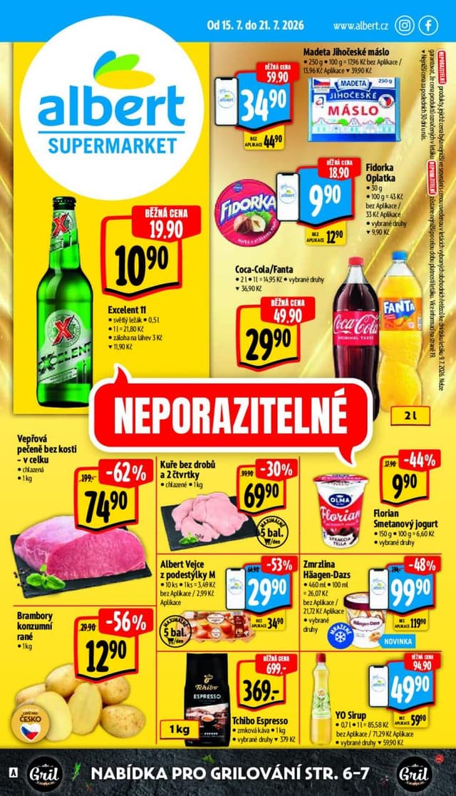 Albert supermarket leták 15.-21.7.