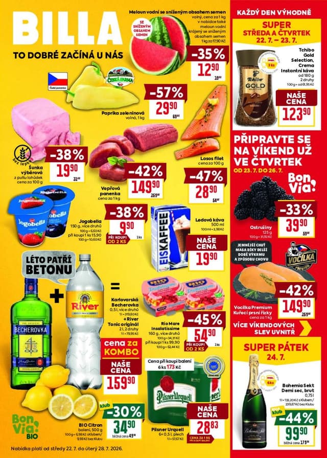 Billa leták 22.-28.7.