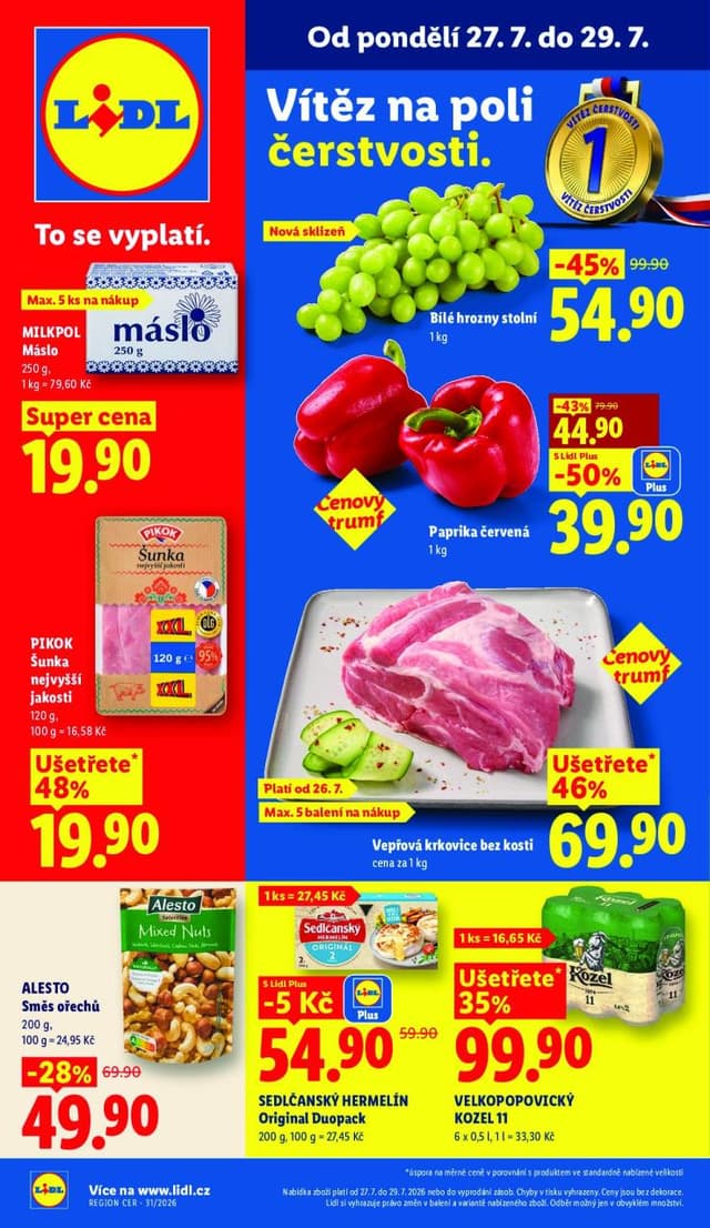 Lidl leták 27.-29.7.