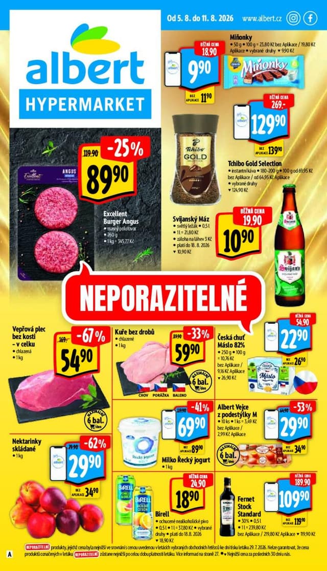 Albert hypermarket leták 5.-11.8.