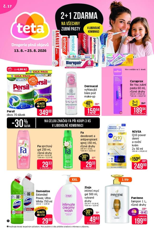 Teta drogerie leták 13.-25.8.