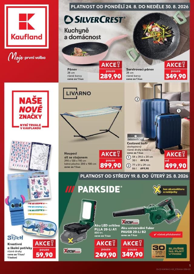 Kaufland leták Spotřební zboží 19.-25.8.