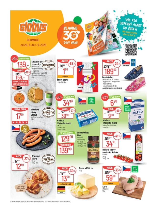 Globus leták 26.8. - 1.9.