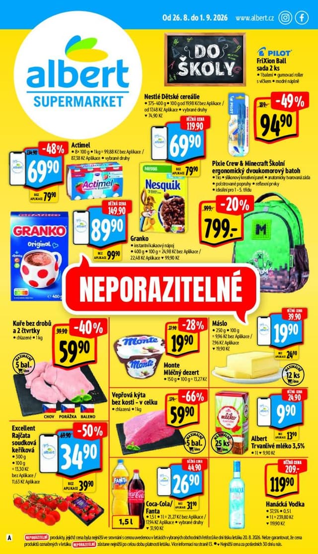 Albert supermarket leták 26.8. - 1.9.
