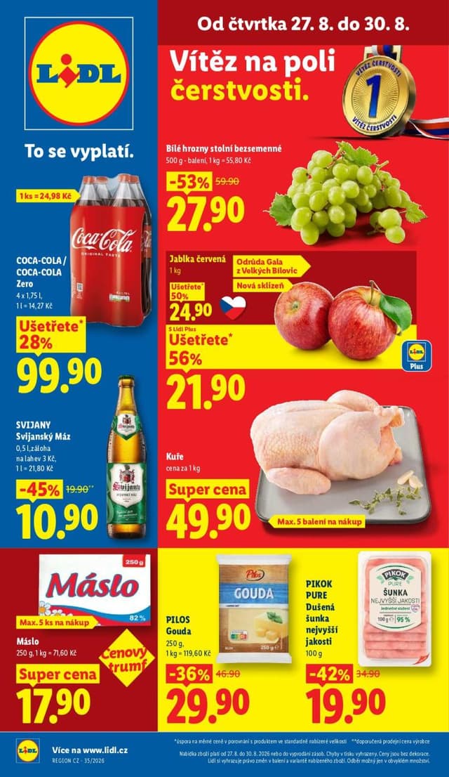 Lidl leták 27.-30.8.