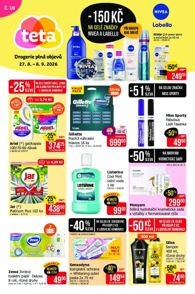 Teta drogerie leták 27.8. - 8.9.