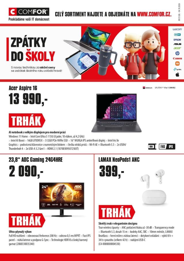 Comfor leták 31.8. - 4.10.