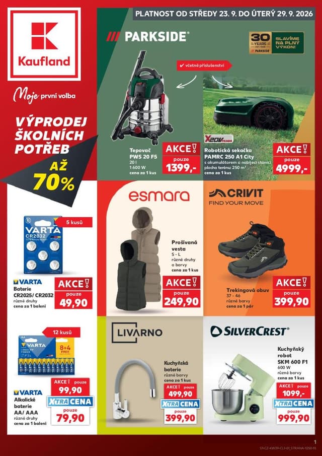 Kaufland leták Spotřební zboží 23.-29.9.