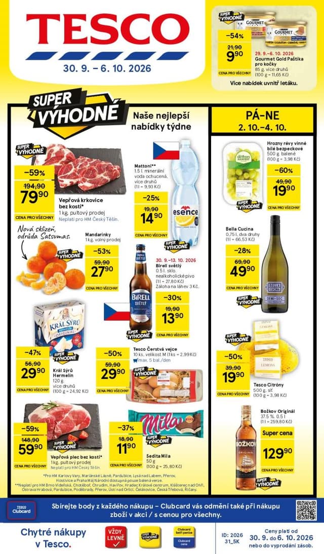 Tesco leták 30.9. - 6.10.