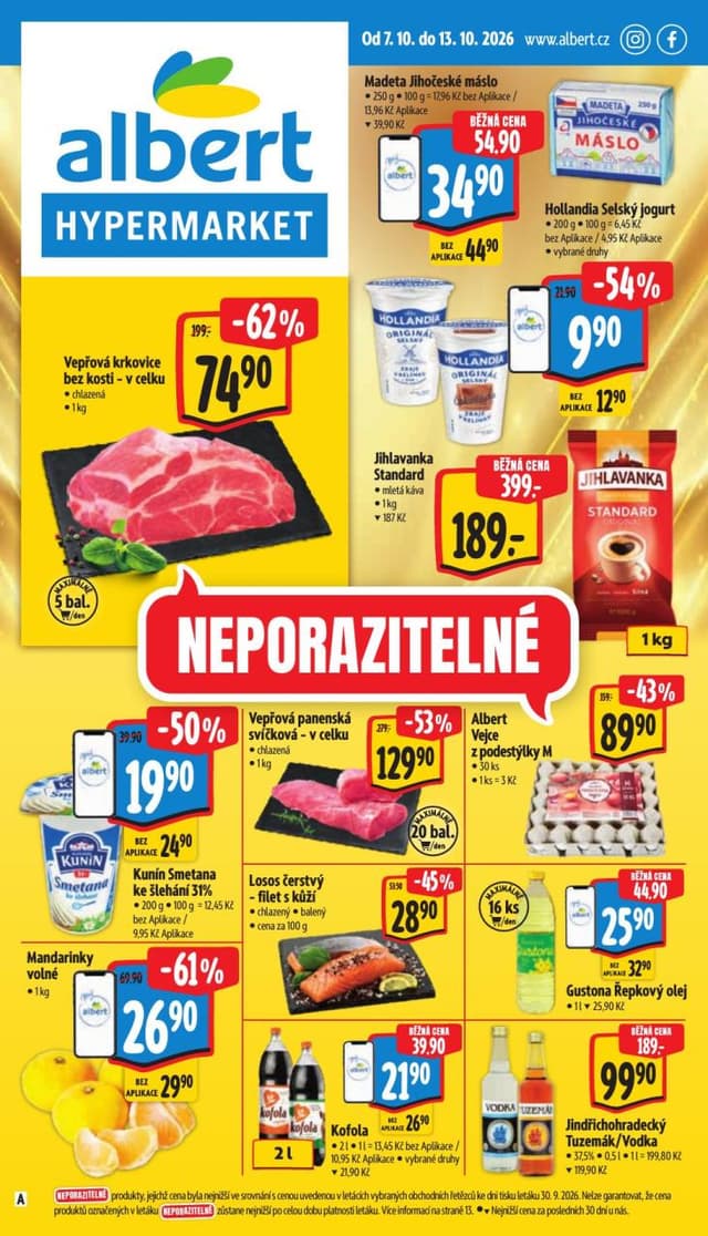 Albert hypermarket leták 7.-13.10.