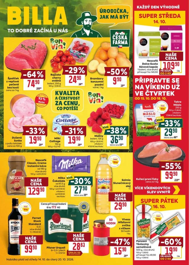 Billa leták 14.-20.10.