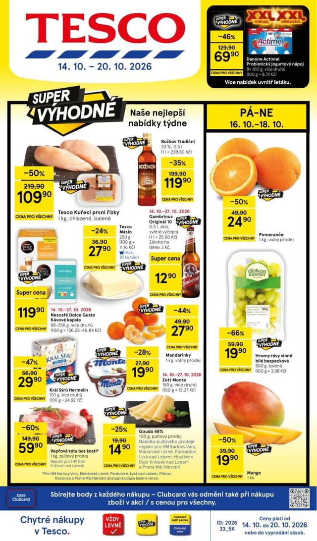 Tesco leták 14.-20.10.