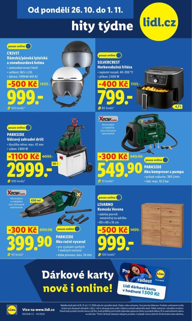 Lidl leták Eshop 26.10. - 1.11.