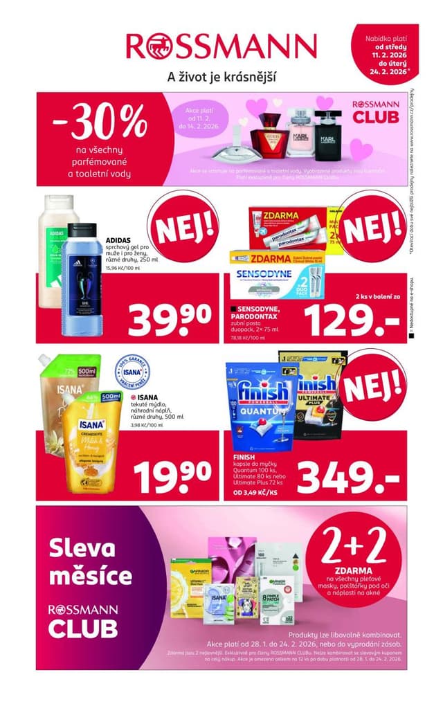 Rossmann drogerie leták 11.-24.2.