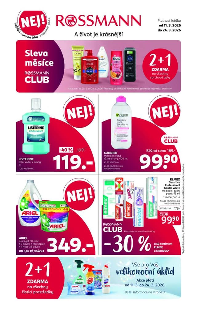 Rossmann drogerie leták 11.-24.3.