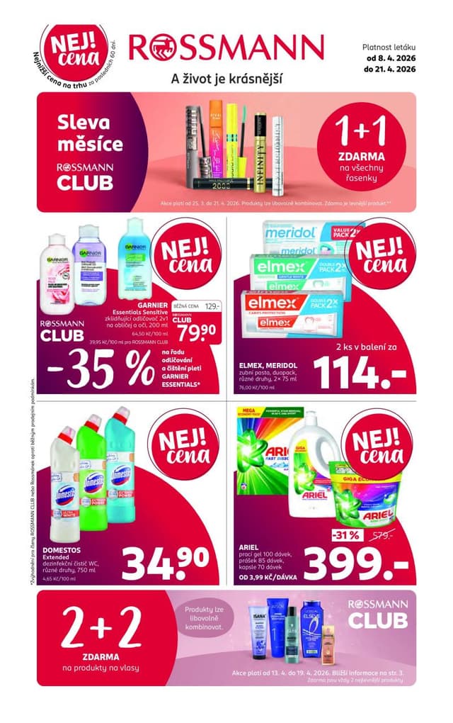 Rossmann drogerie leták 8.-21.4.