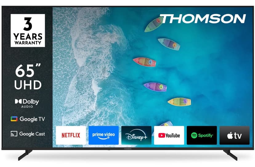 4K Smart TV, 165 cm, Thomson