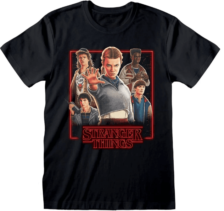 Tričko Stranger Things - Characters in Glowing Box L