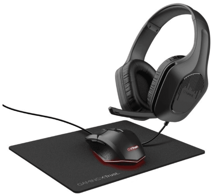 Herní sada myš, sluchátka a podložka Trust