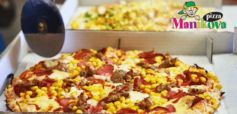 2× Maníkova pizza s rozvozem domů