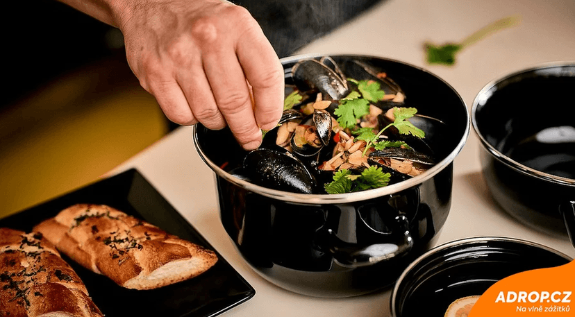 3chodové menu s mušlemi v Gastro clubu Mušlárna