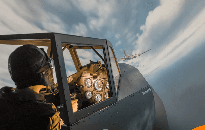 Letecký simulátor stíhačky Messerschmitt Bf109