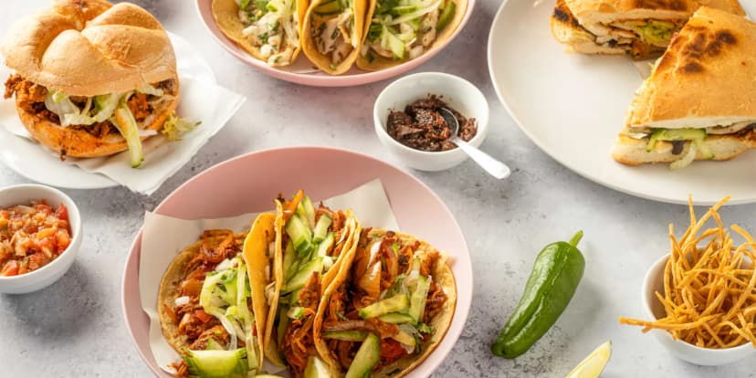 4chodové mexické menu pro 2 osoby s tacos i dezertem, restaurace s prestižním oceněním