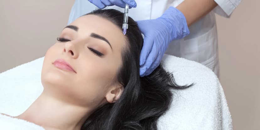 Stimulace růstu a posílení vlasů: vlasová mezoterapie nebo čištění vlasové pokožky