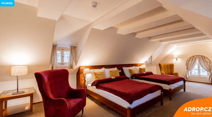 Luxusní noc v Muzeu slivovice s výhledem na Pražský hrad