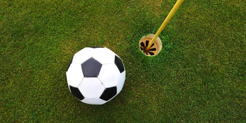 Trochu jiný golf – fotbalgolf: celodenní vstupné pro děti i dospělé