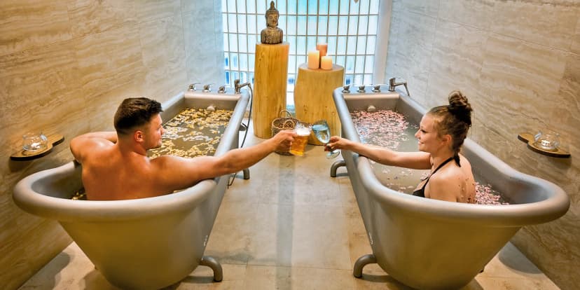 Relax ve Wellness Červený Mlýn: saunové rituály i zážitkové koupele vč. nápojů pro 1 i 2 osoby