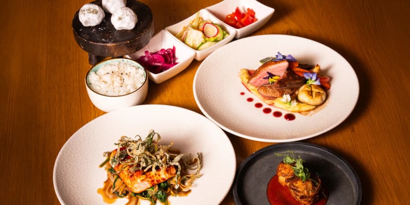3chod. menu ve vyhlášené asijské restauraci: glazovaný losos, kachna i mochi