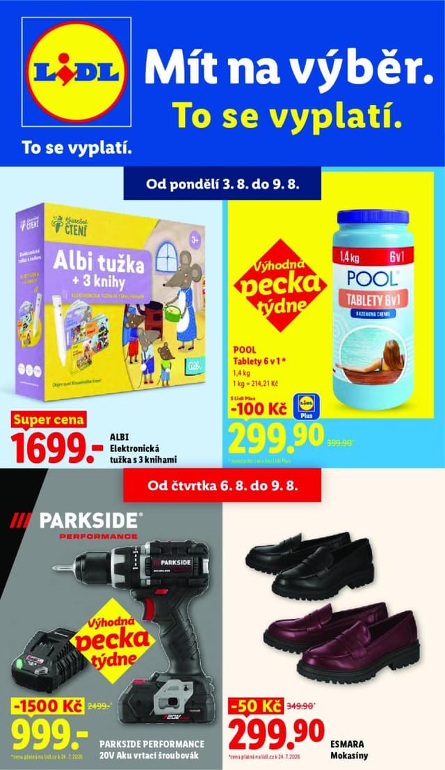 Lidl leták Spotřební zboží 3.-9.8.