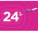 Sleva 24% na všechny lety (pro všechny) | Wizz Air