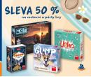 Sleva 50% na párty a cestovní hry | Knihcentrum