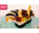 50% slevu na VEŠKERÉ SUSHI, saké a švestkové víno | Kupon Plus