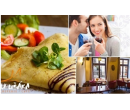Crepes s kuřecím masem, sýrem a žampiony, káva .. | Slevy.cz